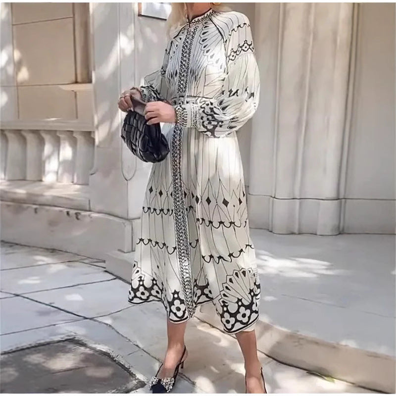 Damen Elegantes Sommerkleid mit Gürtel - Dimitra