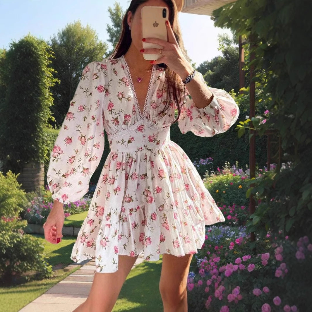 Festliche Damen A-Line Mini Kleid  - Sunneva