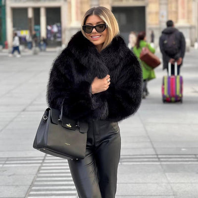 Kuschelige Pelzjacke für Frauen