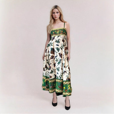 Maxikleid für Frauen – Trägerlos mit hoher Taille -Tiyana