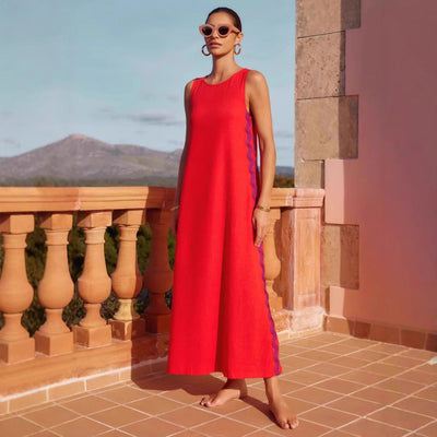 Ärmelloses Midi Kleid  Entspannte Passform für Sommer - Maneva