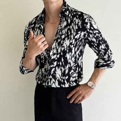 Gabriel – Bedrucktes Slim Shirt für Herren