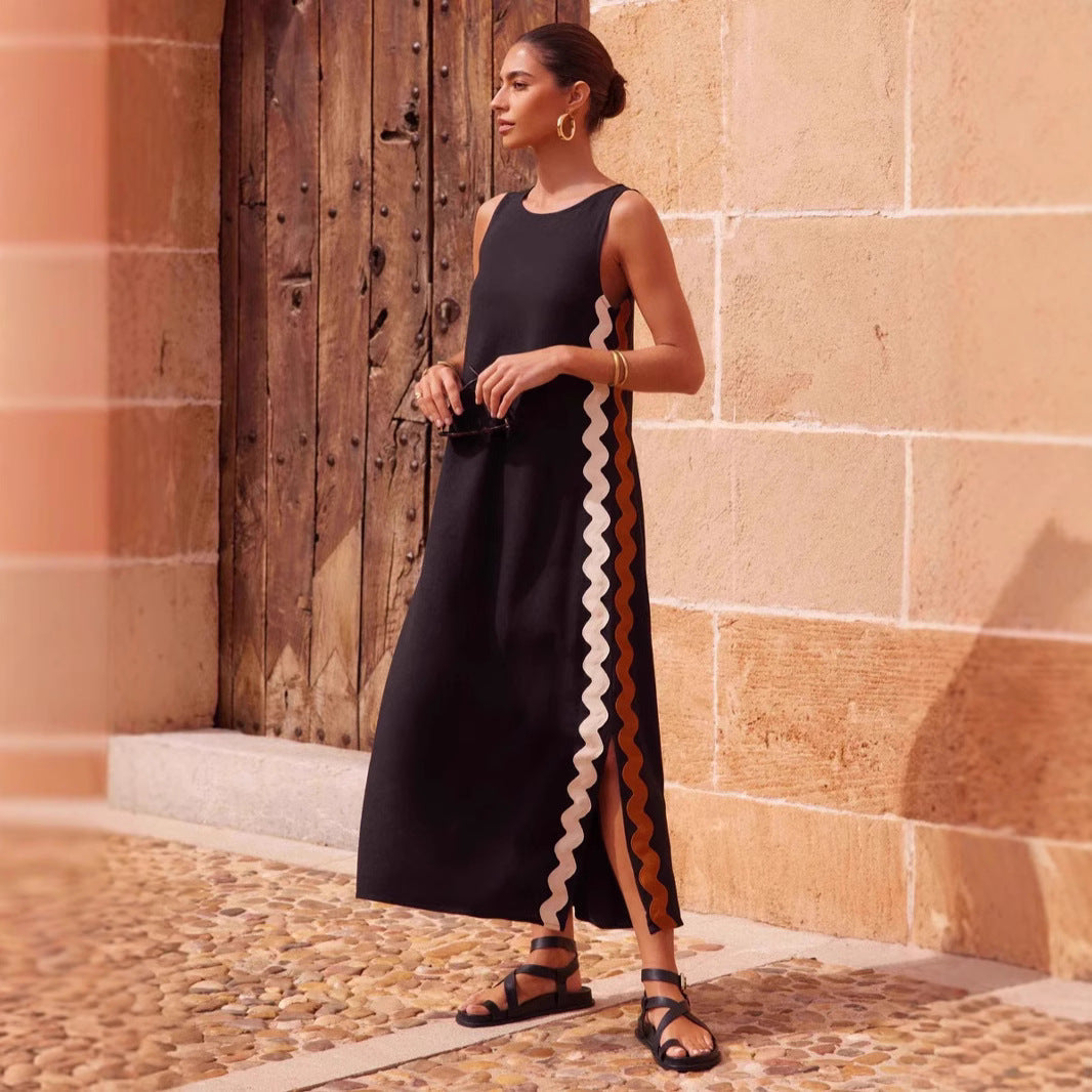 Ärmelloses Midi Kleid  Entspannte Passform für Sommer - Maneva