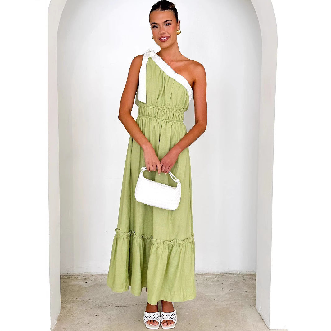 Damen One-Shoulder Kleid  für Sommer - Munda