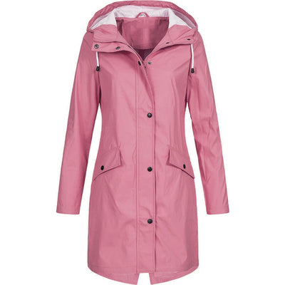 Wasserdichte Damen-Regenjacke mit Kapuze - Modern & Wetterfest