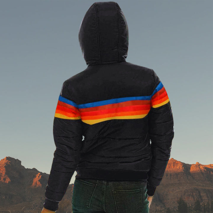 Wasserdichte Damen Winterjacke - Gesteppt mit Kapuze und Wärmeisolierung