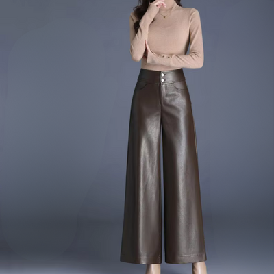 Damen Weite Lederhose in Premium Qualität