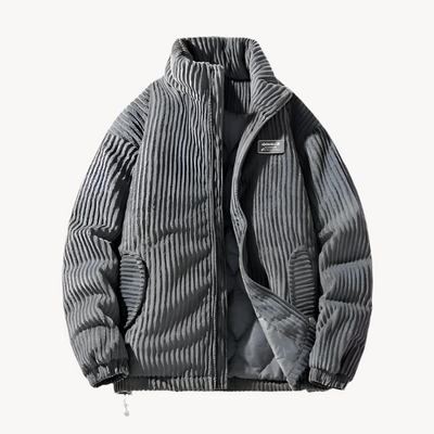 Kordjacke Grau für Herren - Elias