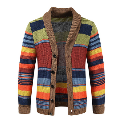 Bunte Strickjacke für Männer
