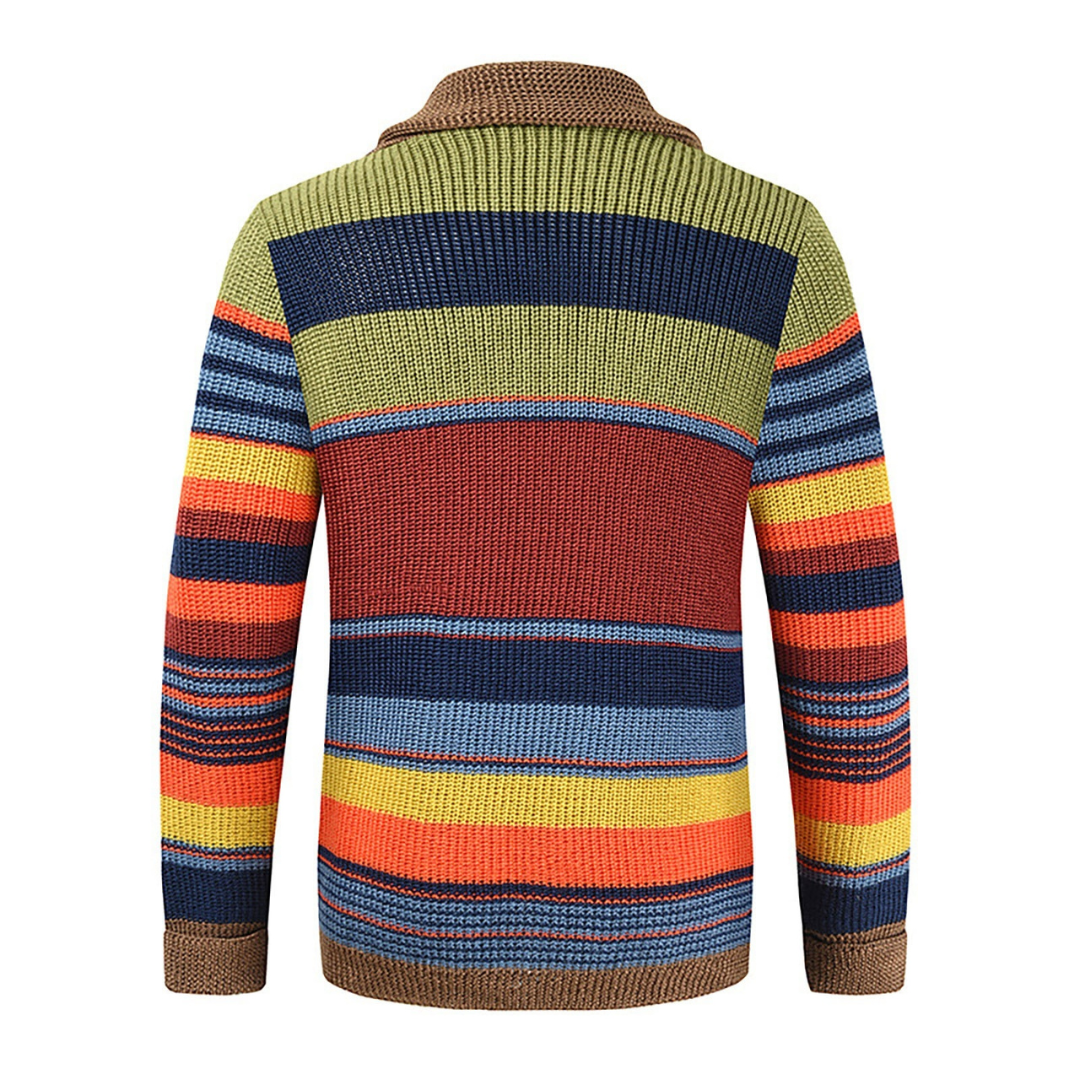 Bunte Strickjacke für Männer