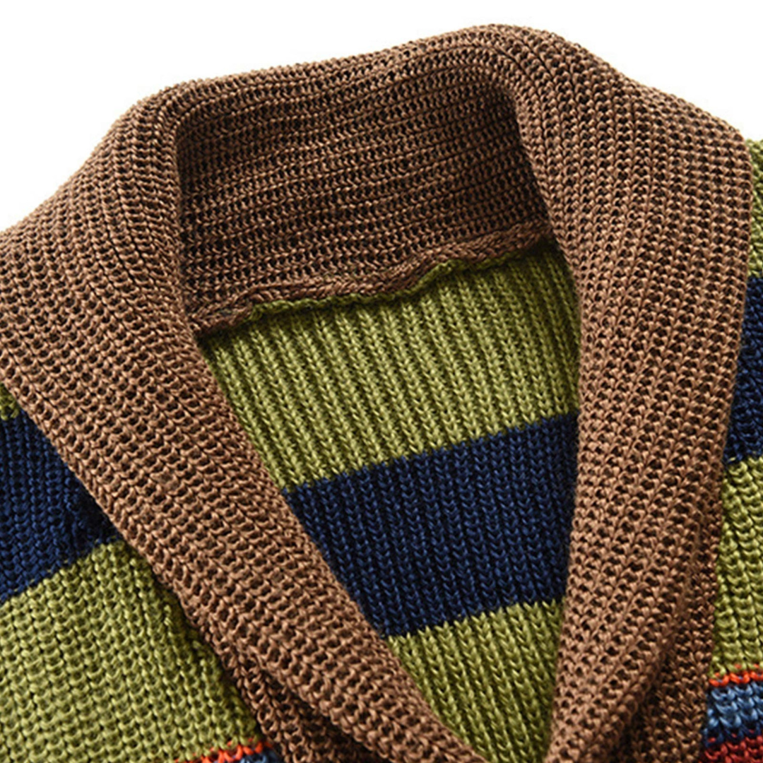 Bunte Strickjacke für Männer