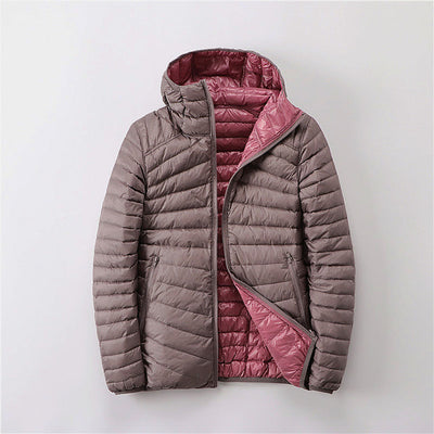Wasserdichte Damen Winterjacke mit Steppfüllung und Kapuze - Warm & Winddicht