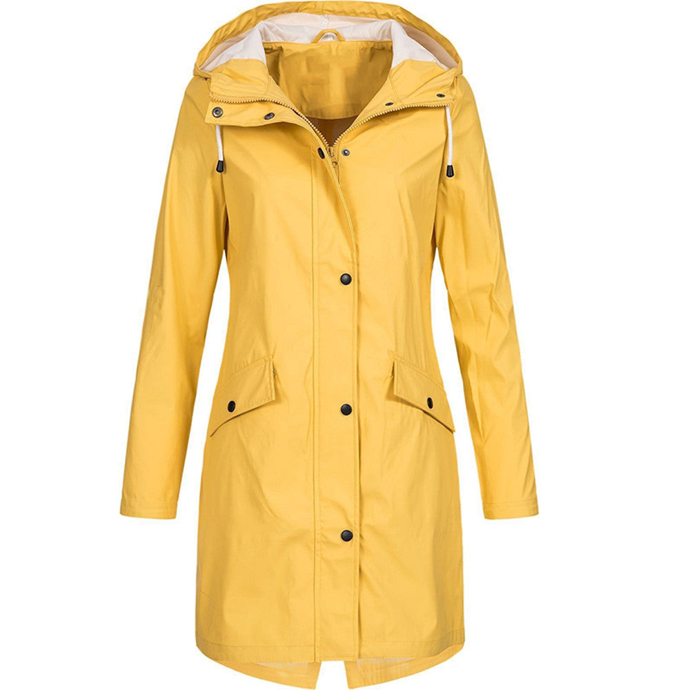 Wasserdichte Damen-Regenjacke mit Kapuze - Modern & Wetterfest