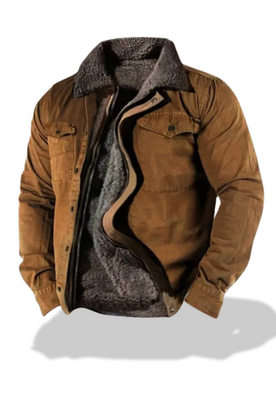 Herren Western Pilotenjacke Braun - Nolan