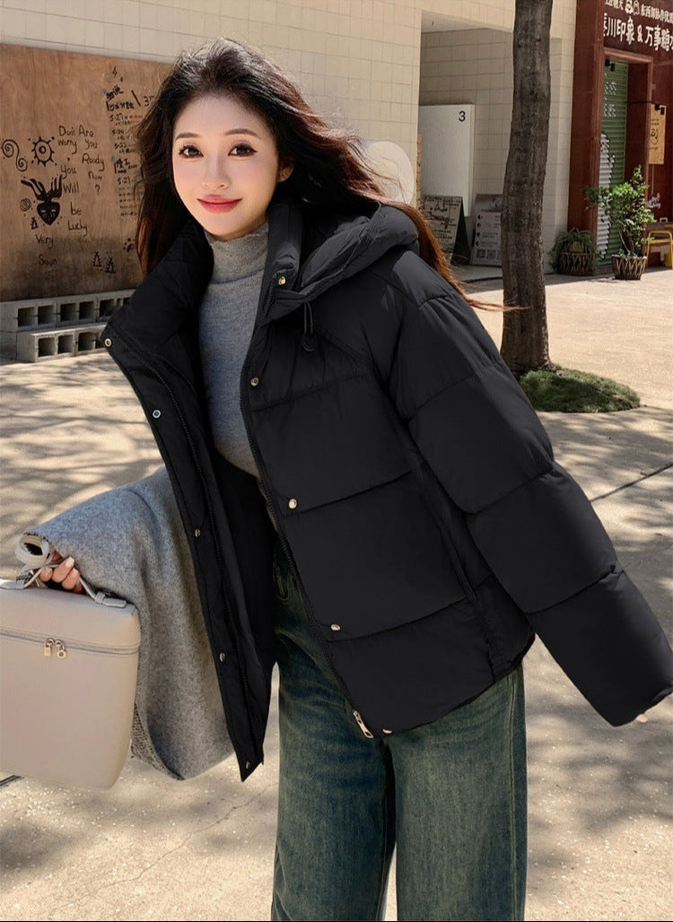 Puffer Winterjacke Kapuze