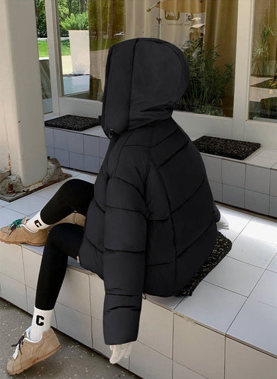 Puffer Winterjacke Kapuze