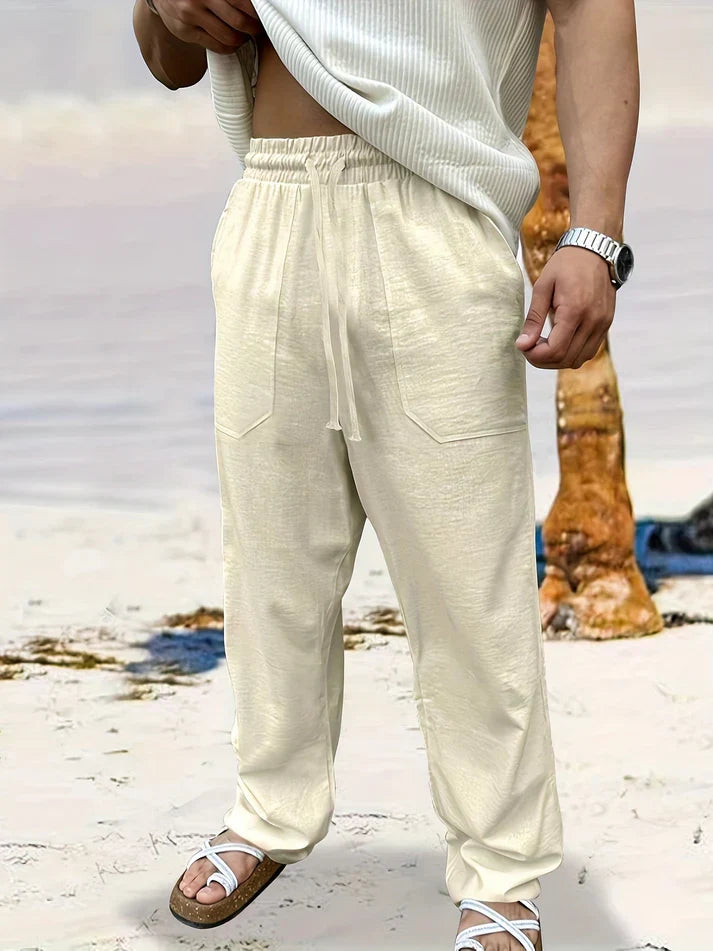 Premium Leinen Herren Stoffhose