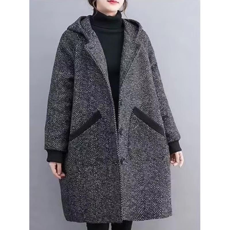 Damen Wintermantel mit Kapuze - Bequem, Warm und Stylish