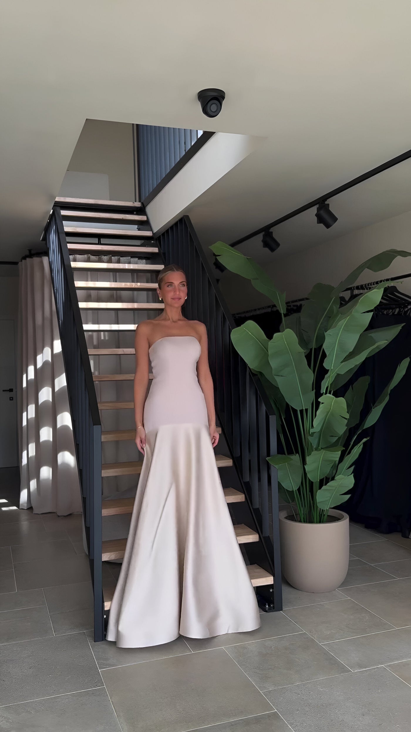 Berenice | Sexy Luxus Patchwork Trägerloses Maxikleid