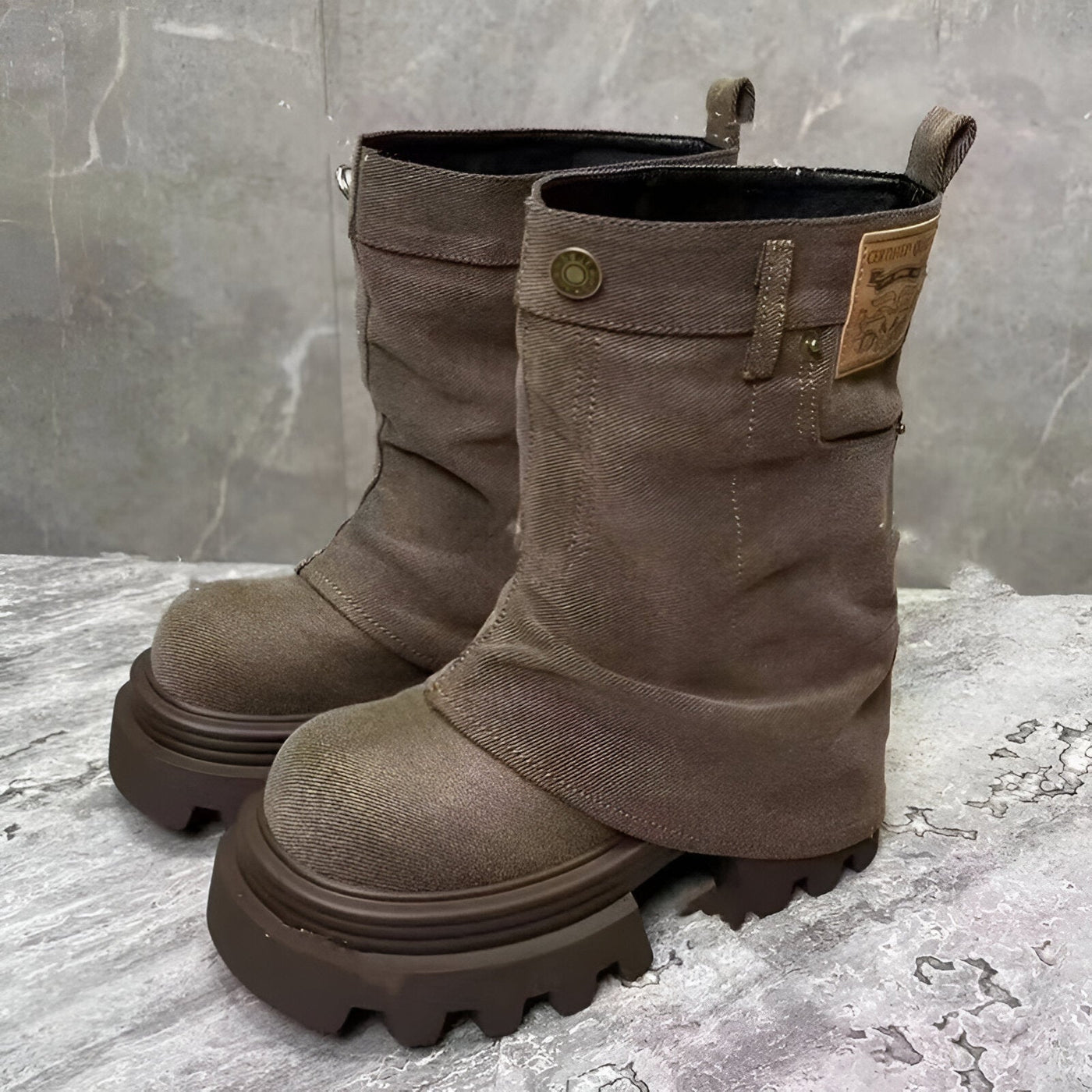 Carina | Stylische Cowboy-inspirierte Chelsea Boots mit mittlerer Schafthöhe