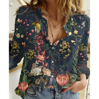 Fenne | Klassisches Hemd mit Marmorprint und Knöpfen (Saison 2)