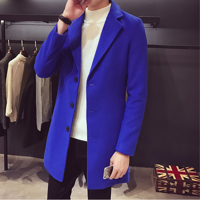 Herren Woll-Mantel Elegante Business Jacke - Büro und Freizeit