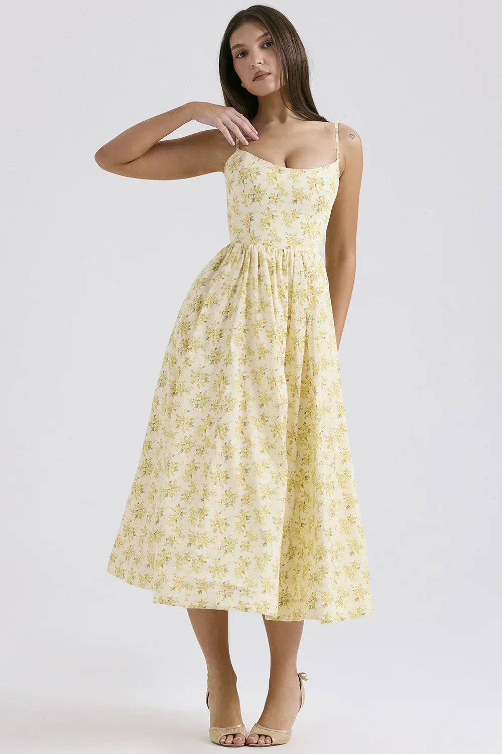 Helene | Trägerloses Kleid mit Neckholder