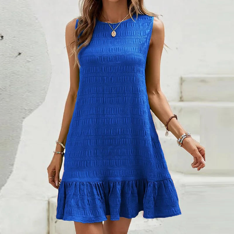 Isabella™ - Sommerliches ärmelloses Minikleid mit Rüschen