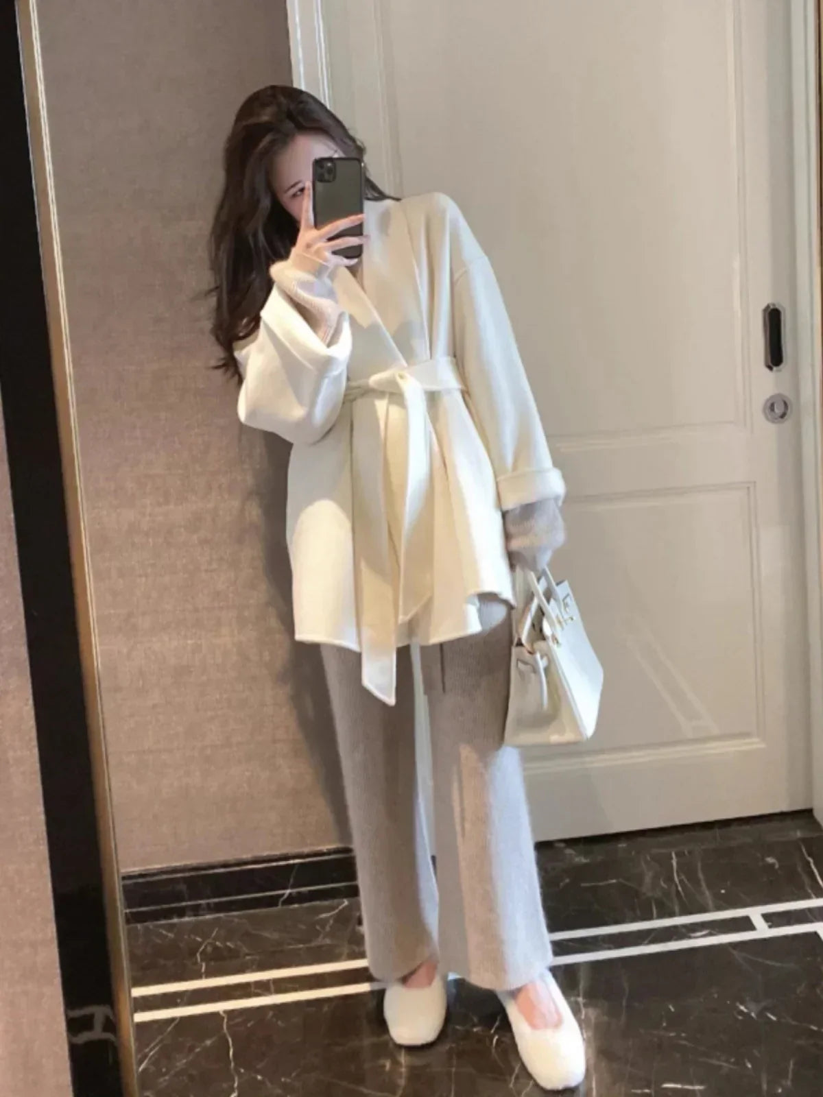 Serenya | Lange Wolljacke