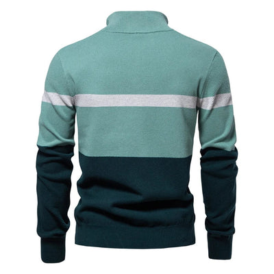 Khakifarbener Pullover für Herren – CozyClassic