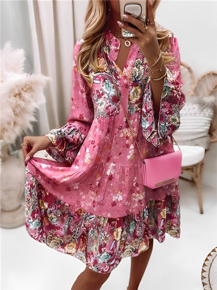 Minia - Florales Oversize Kleid für Damen