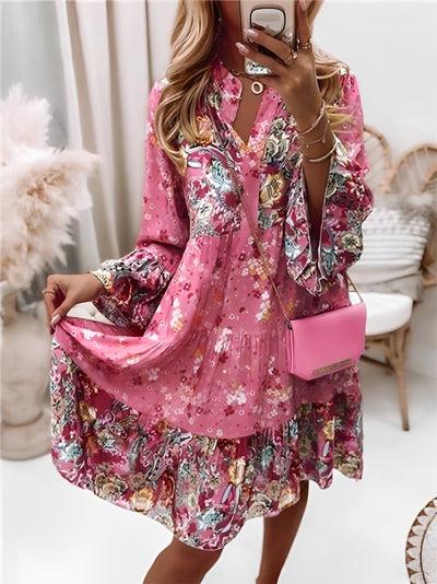 Minia - Florales Oversize Kleid für Damen