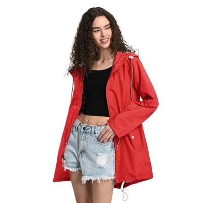 Wasserdichte Regenjacke für Damen