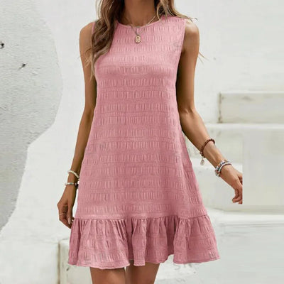 Isabella™ - Sommerliches ärmelloses Minikleid mit Rüschen