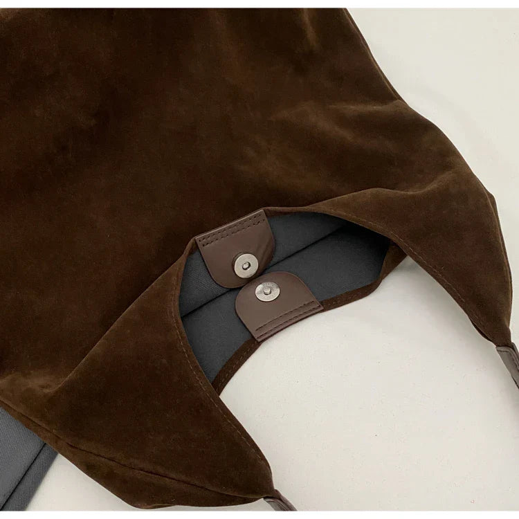 Julia | Schultertasche aus Wildleder für Damen