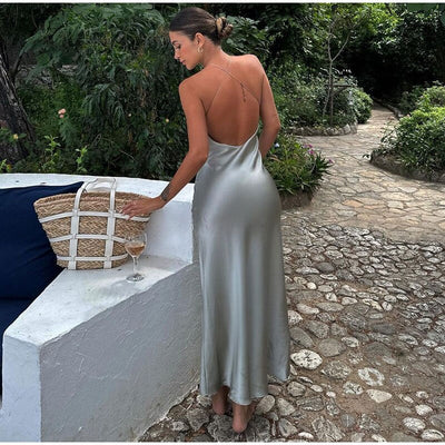 Ärmelloses Maxi-Kleid für Damen - Seralyae