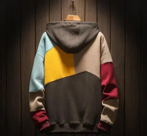 Mutiger Color-Block Freizeit-Hoodie für Herren