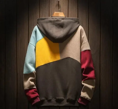 Mutiger Color-Block Freizeit-Hoodie für Herren