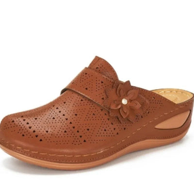 Elegante Blumenplattform Sandalen Damen - Antica