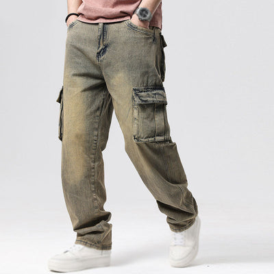 Duarte - Cargo Jeans für Herren – Bequeme Freizeithose mit praktischen Taschen