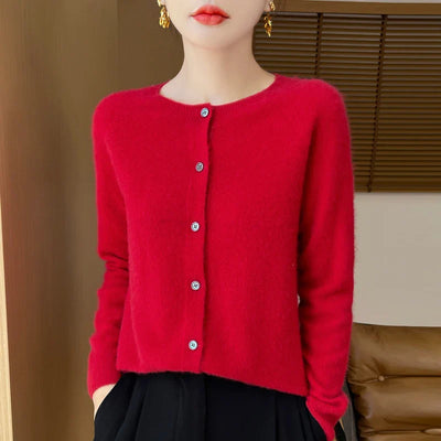 Rio | Cardigan mit Rundhalsausschnitt und Knöpfen