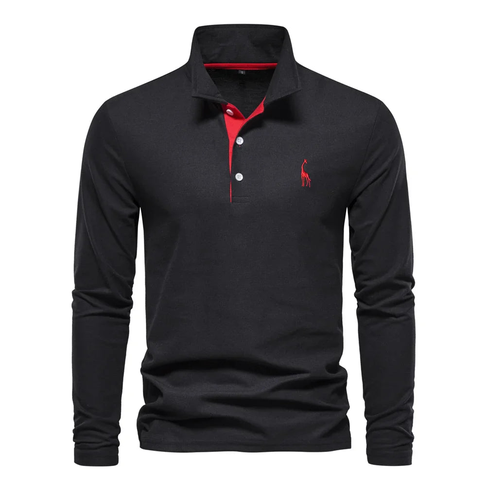 Ludwig | Elegantes Langarm-Poloshirt