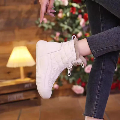 Wasserdichte Schnürstiefel Weiß - Stella