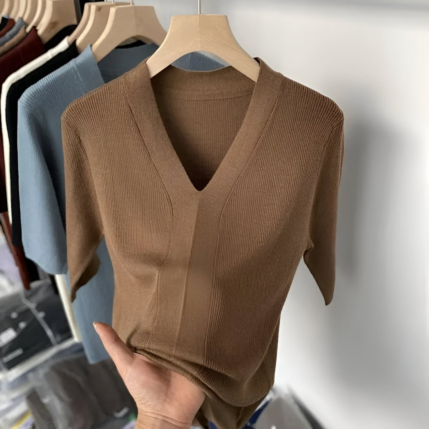 Wanda | Mühelos Schicker Gestreifter Strickpullover