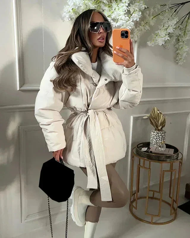 Anneliese | Steppjacke mit Gürtel