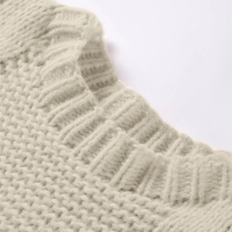 Übergroßer Strickpullover für Frauen