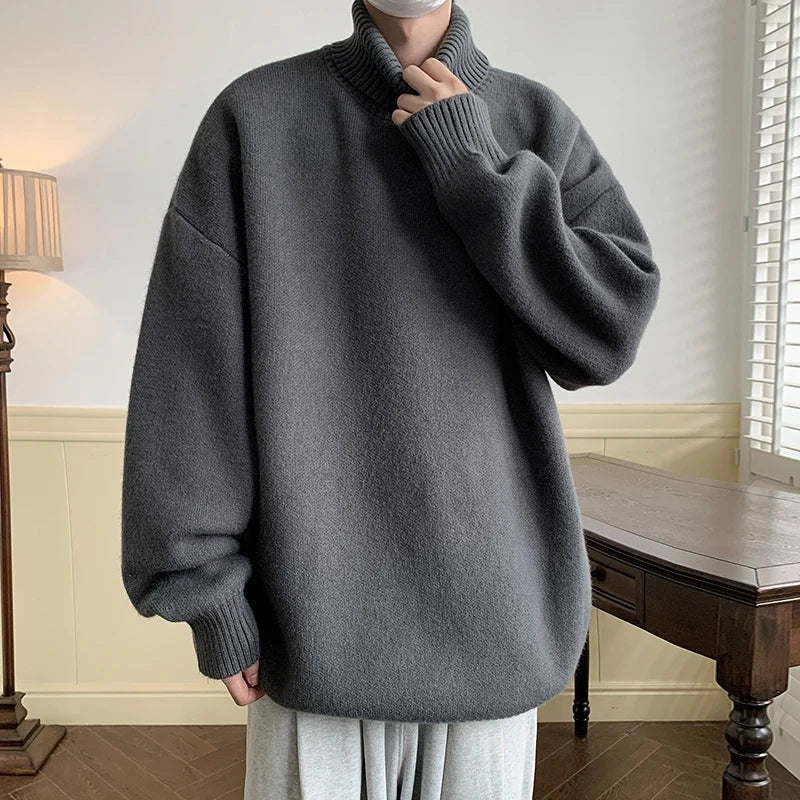 Oversized Rollkragenpullover für Männer