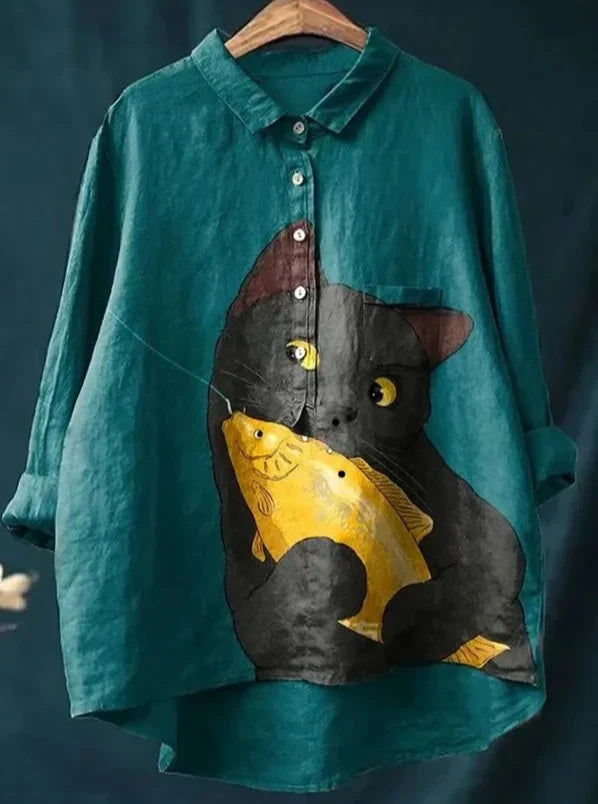 Regina | Katzen-Kunst-T-Shirt