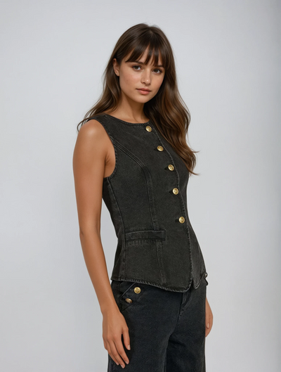 Denim Elegance Set für Frauen – Isoldeia