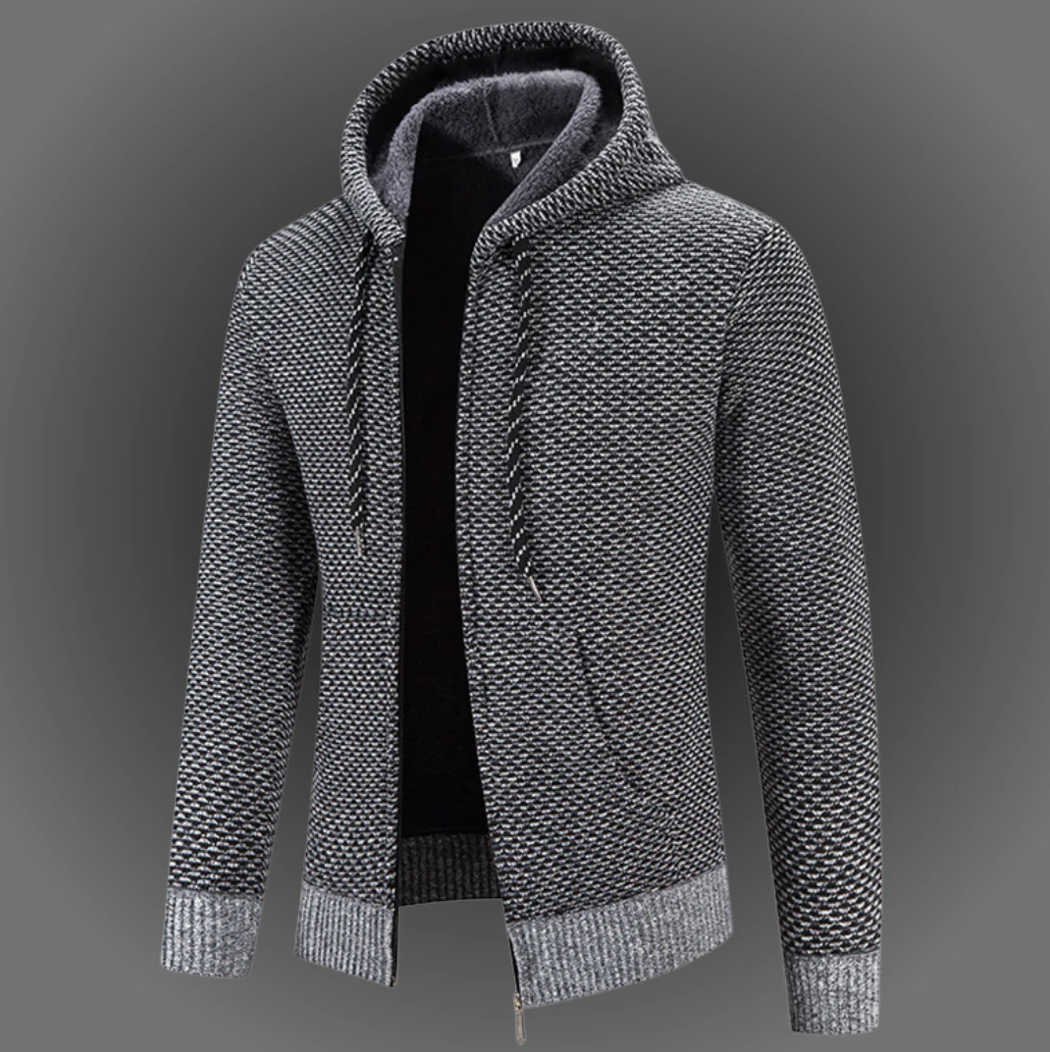 Nordischer WarmTech Hoodie Grau - Lars